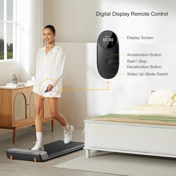 Big Summer Sale Limited Time Offer AED 99د.إ:KingSmith WalkingPad P1 Folding Treadmill Ultra Slim Electric Foldable Treadmill Smart Fold Walking Pad Portable Safety Non Holder...