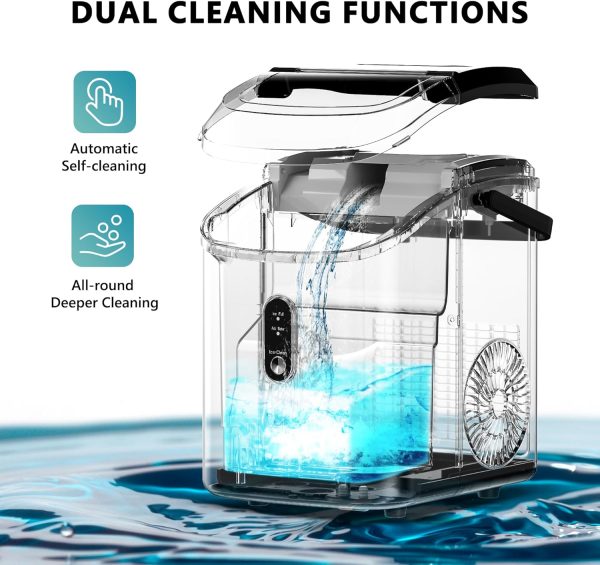 Celebrate with Us Anniversary Limited-Time & Limited-Quantity Deal AED د.إ99-109:EUHOMY Nugget Ice Maker Countertop with Handle, Ready in 6 Mins, 34lbs Per Day, Removable Top...