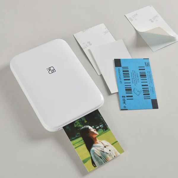 HPRT MT53 Mini Impressora que Imprime Fotos Coloridas Mini impresora portatil Impressora Fotográfica,Photo Printer + 50 Sheets Of Photo Paper
