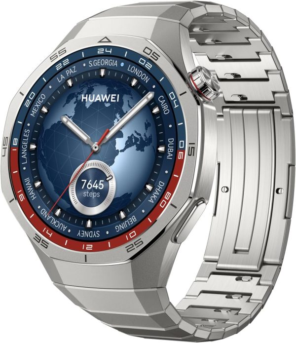 HUAWEI Watch GT 5 Pro 46 mm Smartwatch, Sharp-Edged Design, up to 14 Days Battery Life, Pro-Level Sports Watch, Health Tracking, Compatible with iOS and Android, Titanium (GT 5...