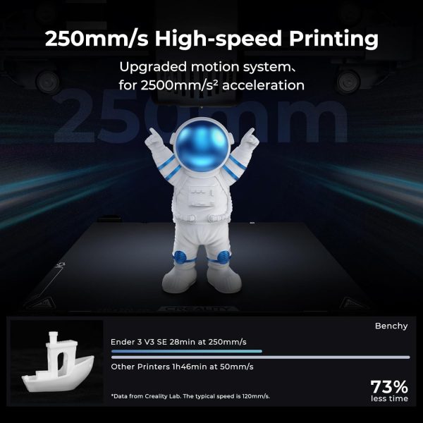 Limited-Time Sale for Summer Surprises AED 99د.إ:Creality Ender 3 V3 SE 3D Printer, 250mm/s Faster Print Speed CR Touch Auto Leveling Sprite Direct Extruder Dual Z-Axis Auto...