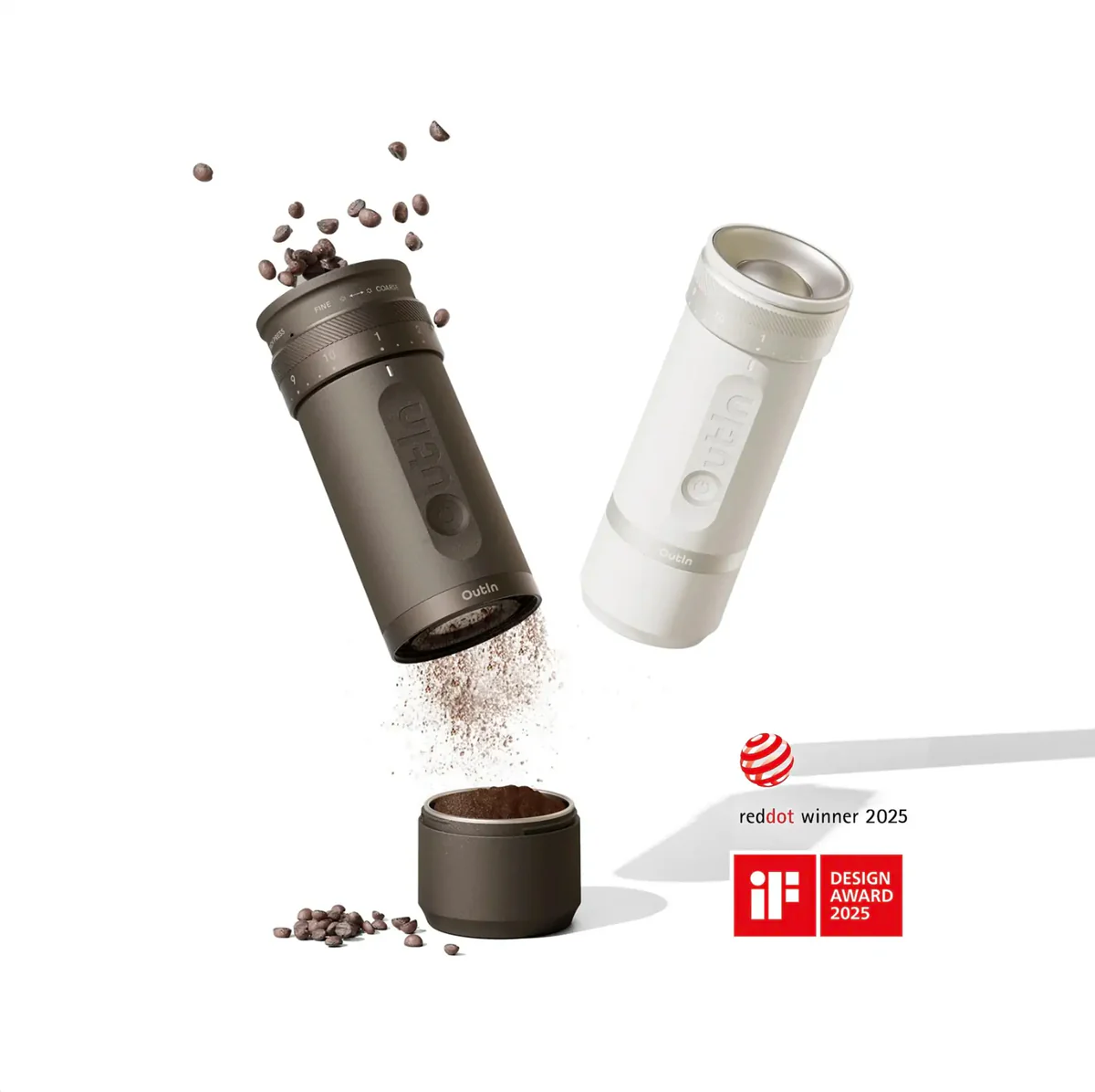 Limited-Time Sale for Summer Surprises AED 99د.إ:OutIn Fino Portable Electric Coffee Grinder,Adjustable Coffee Bean Grinder with 28 Precise Grind Setting,One-Button Burr Coffee...