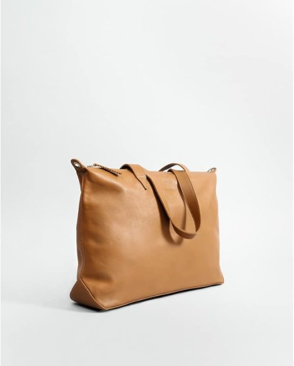 Limited-Time Sale for Summer Surprises AED 99.00د.إ :LACAMBRA Genuine Leather Shoulder Handbag For Women Tote Bag Business Office Work Bag Briefcase Computer Large Lightweight...