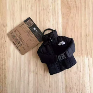 NWT The North Face Mini Nuptse Jacket Keychain Key Holder Japan Exclusive Black