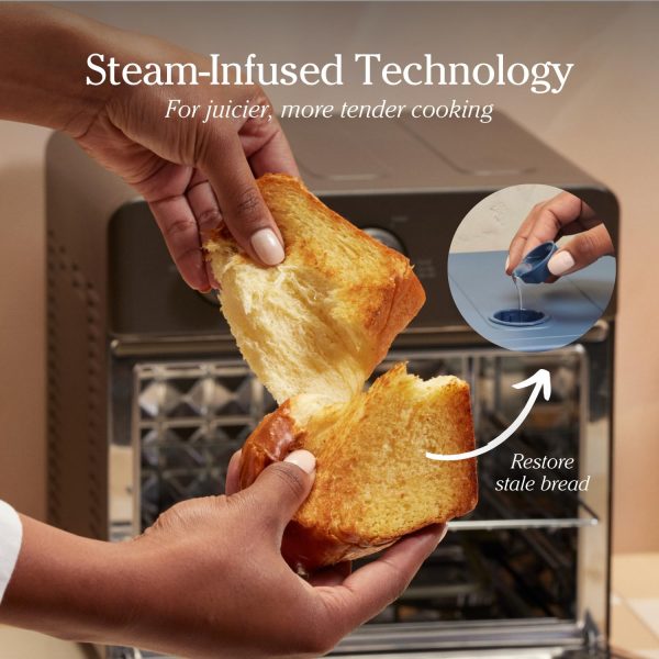 Our Place Wonder Oven | 6-in-1 Air Fryer & Toaster Oven with Steam Infusion | Compact, Countertop Friendly, Fast Preheat, Multifunctional | Air Fry, Toast, Roast, Bake, Reheat &...