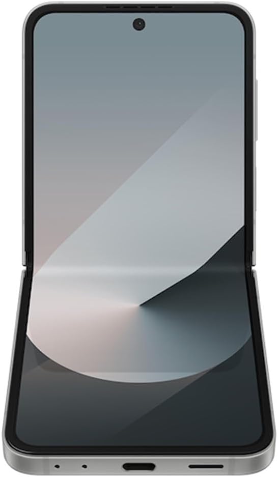 Samsung Galaxy Z Flip6, AI Smartphone, Android Smartphone, 256GB Storage, 50MP Rear Camera, AI Flex Zoom, Live Translate - Silver Shadow