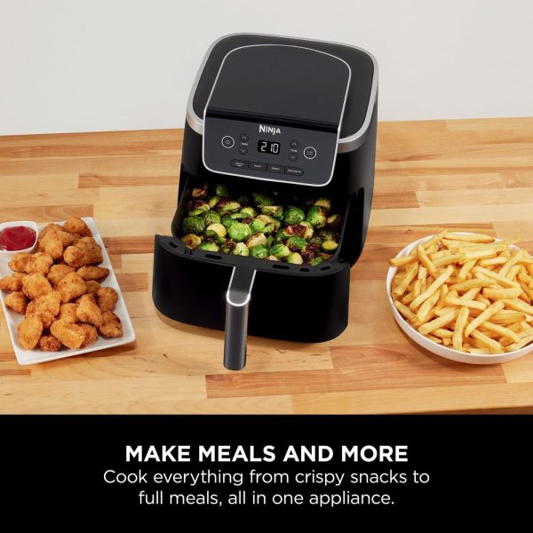 Summer Final Clearance Just AED 99د.إ:Ninja Air Fryer PRO 4.7L, Single Drawer, 4-in-1, Air Fry, Roast, Reheat, Dehydrate, Cooks 1-2 Portions, Digital, Non-Stick Drawer & Crisper...