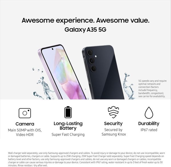 Summer Final Clearance Just AED 99د.إ:Samsung Galaxy A35 5G, 256GB Storage, 8GB RAM, Android Smartphone, Awesome Navy (UAE Version)