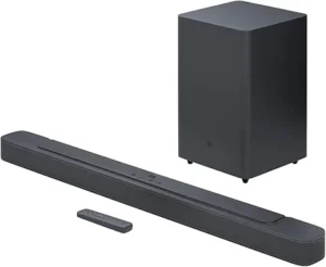 Summer Surprises AED 99.00د.إ ：JBL Bar 2.1 Deep Bass (MK2) 2.1 Channel Soundbar with Wireless Subwoofer, 300W Total Power, Immersive Surround Sound, Built-In Dolby, Bluetooth...
