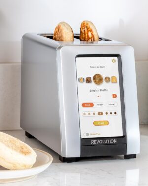 While Stocks Last：Revolution R270 High-Speed Touchscreen Toaster, 2-Slice Smart Toaster with Patented InstaGLO Technology & Gluten-Free, Panini & 16 Bread Modes
