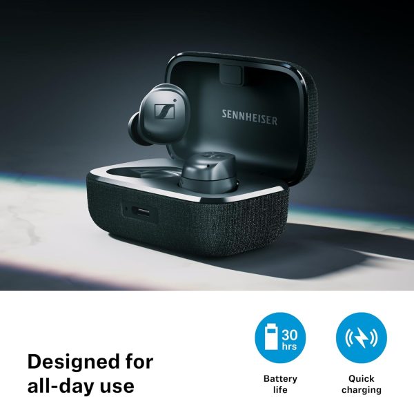 While Stocks Last:Sennheiser MOMENTUM True Wireless 4 - Smart Earbuds With Bluetooth 5.4, Crystal-Clear Sound, Comfortable Design, 30-Hour Battery Life, Adaptive ANC